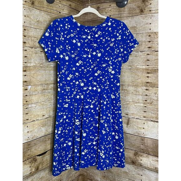 DRAPER JAMES FIT & FLARE GRACELAND BLUE FLORAL LOVE CIRCLE COLLECTION DRESS - Picture 6 of 8